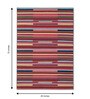 Multicolor Wool Geometric 4 x 6 Feet Hand Woven Carpet