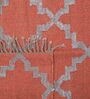 Red Wool & Jute Abstract 60 x 36 Inches Hand Woven Dhurries