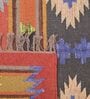 Red Wool & Jute Geometric 72 x 48 Inches Hand Woven Dhurries