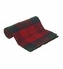 Red Wool Pattern 68 X 52 Inch Throw
