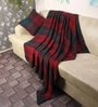 Red Wool Pattern 68 X 52 Inch Throw