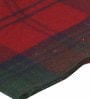 Red Wool Pattern 68 X 52 Inch Throw
