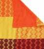 Red Geometric 300 TC Cotton Double Bed Cover with 2 Pillow Covers
