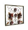 Red Metal Patti Frame Wall Art