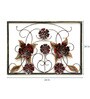Red Metal Patti Frame Wall Art