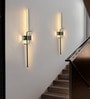 Reed 600mm Dual Spot Wall Light Black Body Modern Decorative Wall Lamp for Living Room Bedroom Hallway