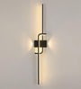 Reed 600mm Dual Spot Wall Light Black Body Modern Decorative Wall Lamp for Living Room Bedroom Hallway