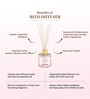 (1Pc) Pink Reed Diffuser Set With Fragrance Oil For Elegant Home