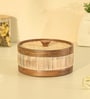 Reed Roti Box | Wooden Casserole Chapati Box