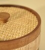 Reed Roti Box | Wooden Casserole Chapati Box