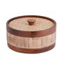 Reed Roti Box | Wooden Casserole Chapati Box