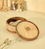 Reed Roti Box | Wooden Casserole Chapati Box