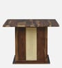 Reed Sheesham Wood 4 Dining Set with Bench in Provincial Teak Finish Reed Sheesham Wood 4 Dining Set with Bench in Provincial Teak Finish