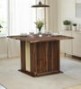 Reed Sheesham Wood 4 Seater Dining Table in Provincial Teak Reed Sheesham Wood 4 Seater Dining Table in Provincial Teak