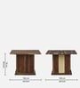Reed Sheesham Wood 4 Seater Dining Table in Provincial Teak Reed Sheesham Wood 4 Seater Dining Table in Provincial Teak