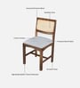 Reed Sheesham Wood 6 Seater Dining Set In Provincial Teak Finish