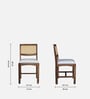 Reed Sheesham Wood Dining Chair (Set of 2) in Provincial Teak Finish