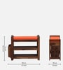 Tobaj Sheesham Wood Shoe Rack With Seating in Scratch Resistant Rustic Teak Finish