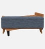 Regal  Fabric Luxury Storage Ottoman Ottoman in Blue Linen Colour