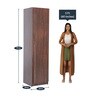 Regal 1 Door Wardrobe in Walnut Suede Finish Regal 1 Door Wardrobe in Walnut Suede Finish