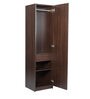 Regal 1 Door Wardrobe in Walnut Suede Finish Regal 1 Door Wardrobe in Walnut Suede Finish