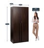 Regal 2 Door Wardrobe with Drawer in Walnut Suede Finish