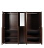 Regal 5 Door Wardrobe With Mirror in Walnut Finish