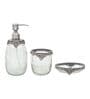 Regal Brass Accents Bathroom Set in Antique Silver Finish