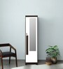 Regal Grand 1 Door Wardrobe in Walnut & White Finish with Mirror