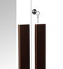 Regal Grand 2 Door Wardrobe in Walnut & White Finish with Mirror