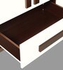 Regal Grand 2 Door Wardrobe in Walnut & White Finish with Mirror