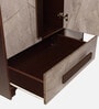 Regal Grand 3 Door Wardrobe in Walnut marble Finish with Mirror