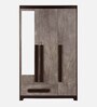 Regal Grand 3 Door Wardrobe in Walnut marble Finish with Mirror