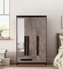Regal Grand 3 Door Wardrobe in Walnut marble Finish with Mirror