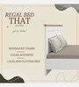 Regal King Size Bed  In Mist White Finish