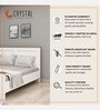 Regal King Size Bed  In Mist White Finish