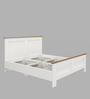 Regal Queen Size Bed  In Mist White Finish