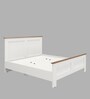 Regal Queen Size Bed  In Mist White Finish
