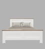 Regal Queen Size Bed  In Mist White Finish