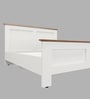 Regal Queen Size Bed  In Mist White Finish
