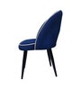 Regal Sapphire Throne Suede Dining Chair In Royal Blue Colour