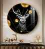 Regal Stag Acrylic Round Wall Art