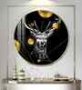 Regal Stag Acrylic Round Wall Art