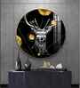 Regal Stag Acrylic Round Wall Art