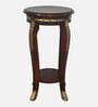 Regal Teak Wood Planter Table In Brown Finish