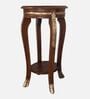 Regal Teak Wood Planter Table In Brown Finish