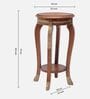 Regal Teak Wood Planter Table In Teak Finish