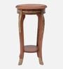 Regal Teak Wood Planter Table In Teak Finish
