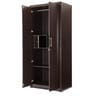Regal Two Door Wardrobe in Smoke Black Wood Colour