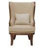 Regal Wing Chair in Off-white Colour